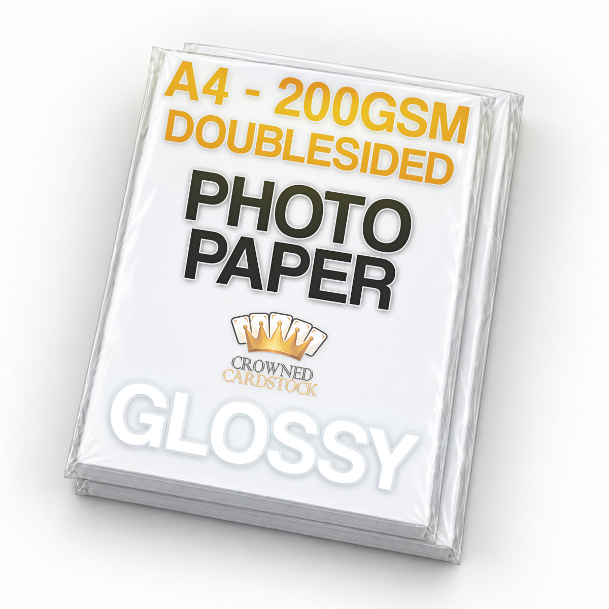 200GSM Double-Sided Glossy Photo Paper (A4 Size) - 100 Pack